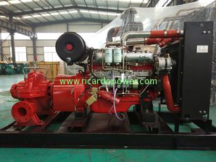 3000rpm 6BD-ZL Diesel Engine Prime Power 150KW For Power Of  The Fire Fighting Pump In Red